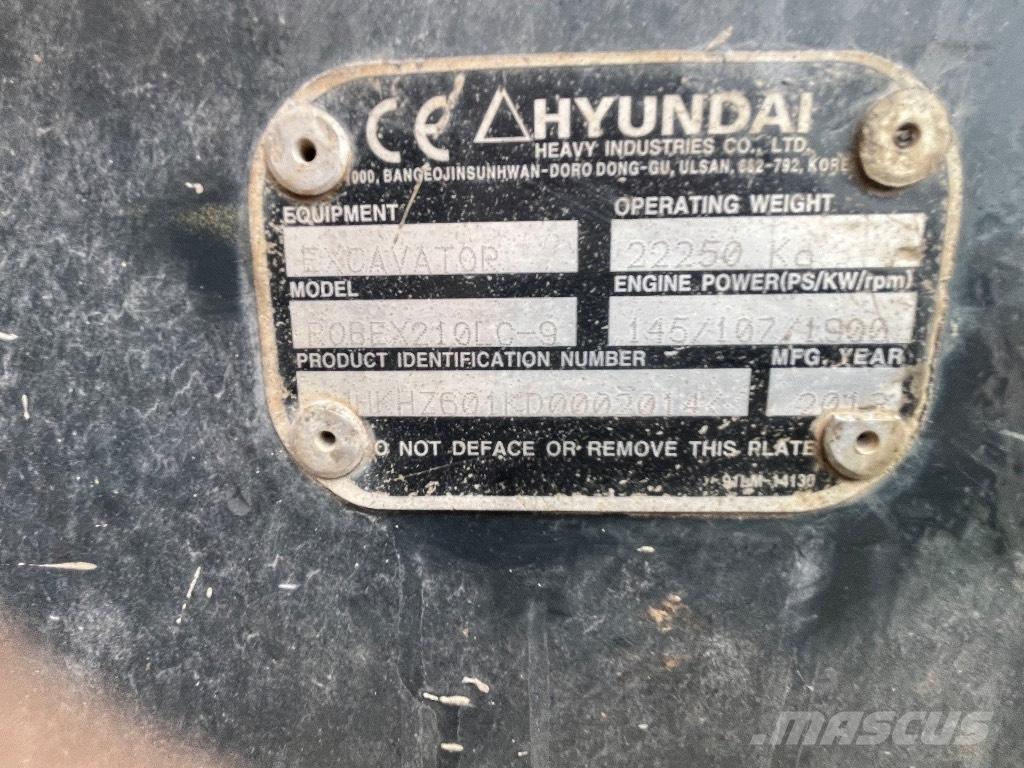 Hyundai 210-9 Gravemaskiner på larvebånd