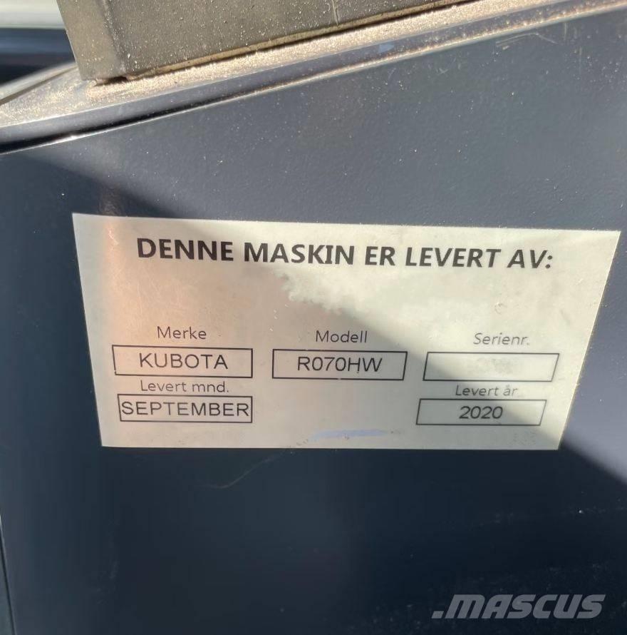 Kubota R 070 HW Læssemaskiner på hjul