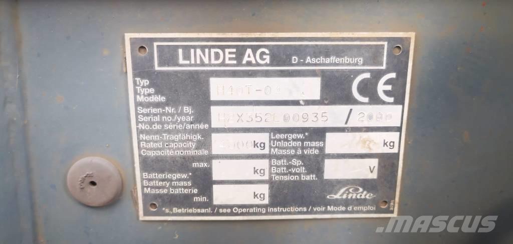 Linde H40T-01 LPG gaffeltrucks