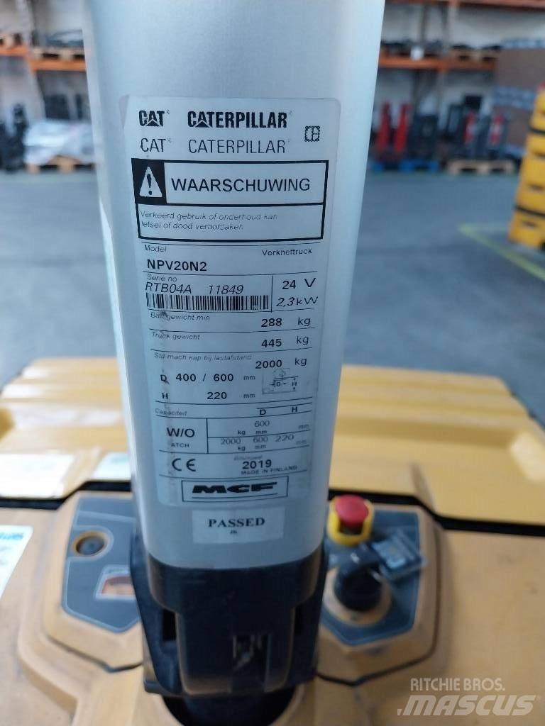 CAT NPV 20 N2 El-palleløftere med platform