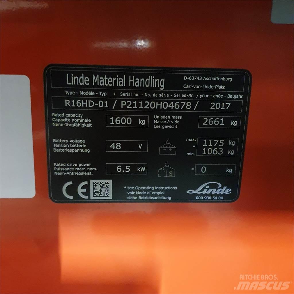 Linde R16HD Reachtruck