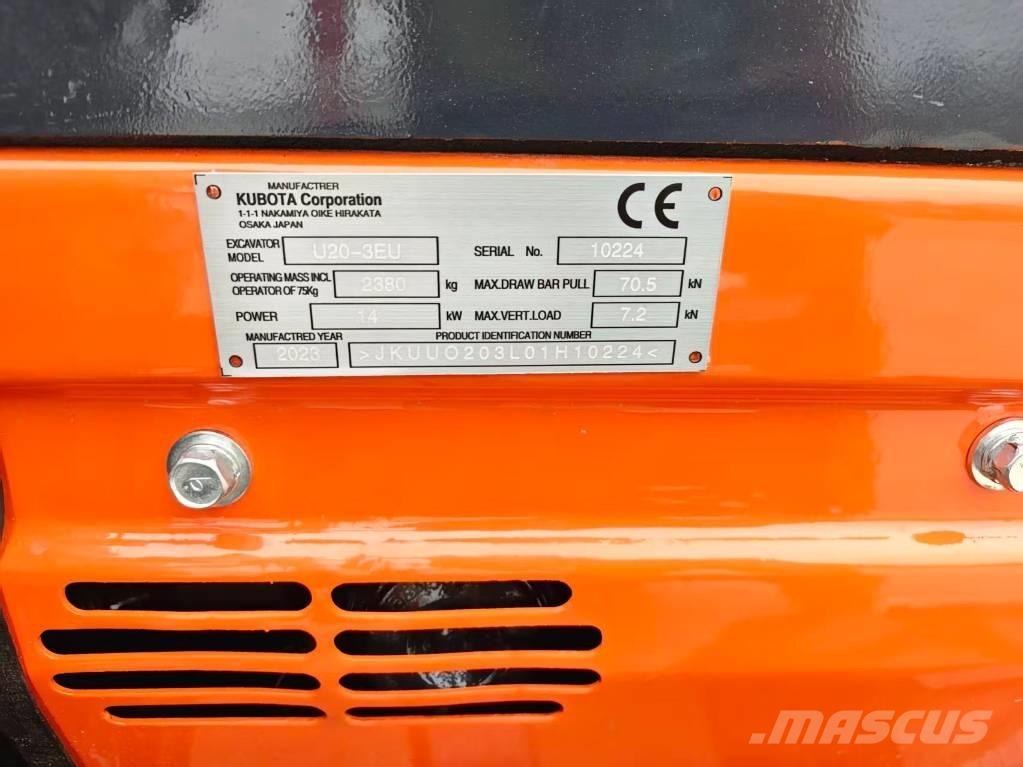 Kubota U20-3EU Minigravemaskiner