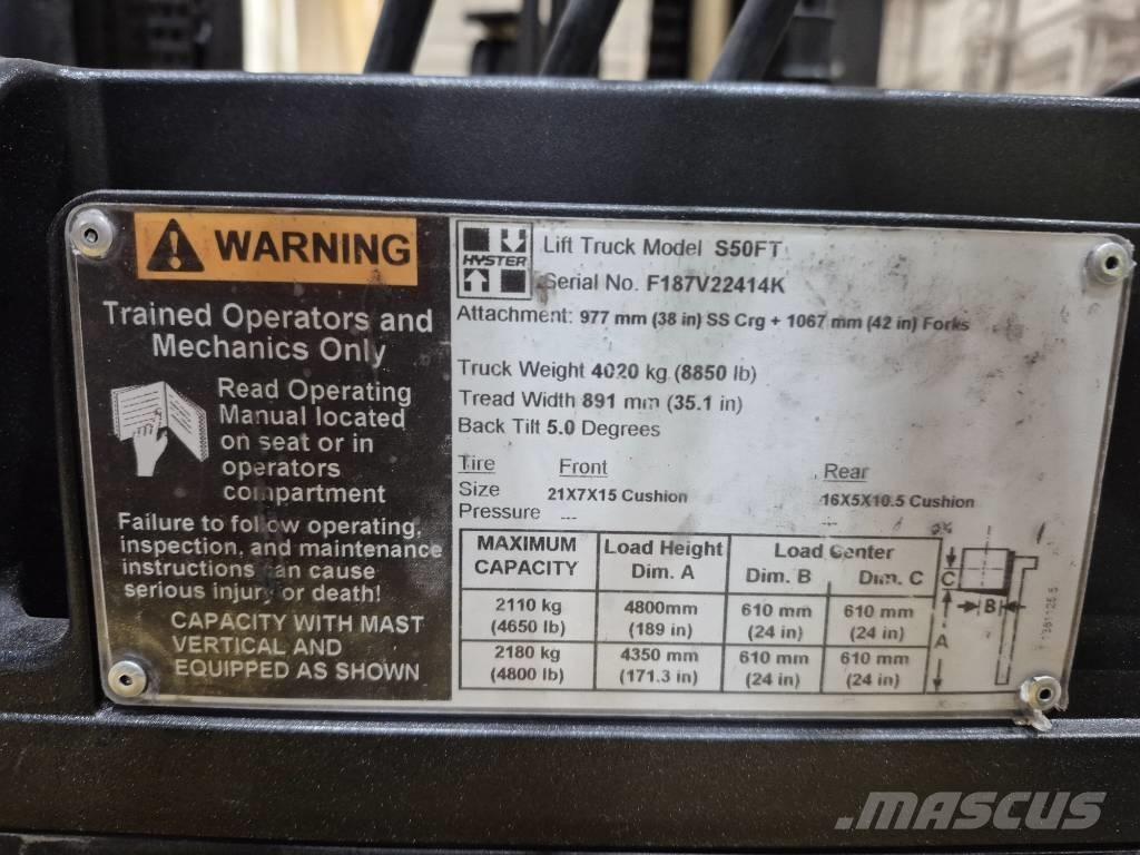 Hyster S 50 FT Gaffeltrucks - andre