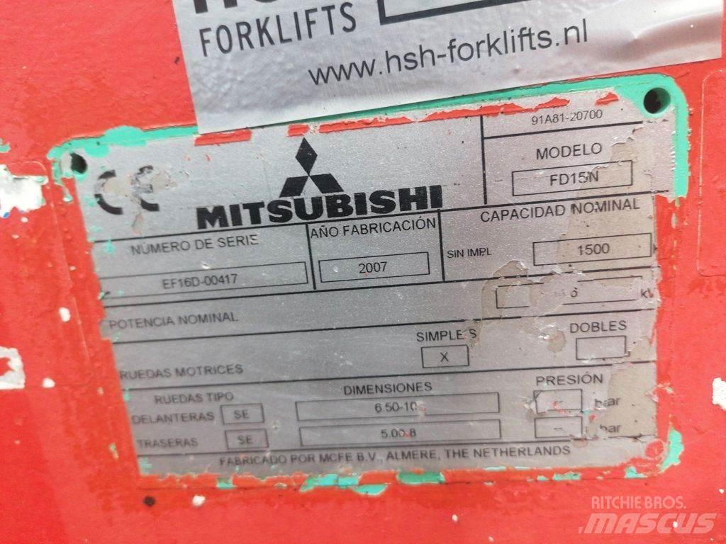 Mitsubishi FD15N Diesel gaffeltrucks