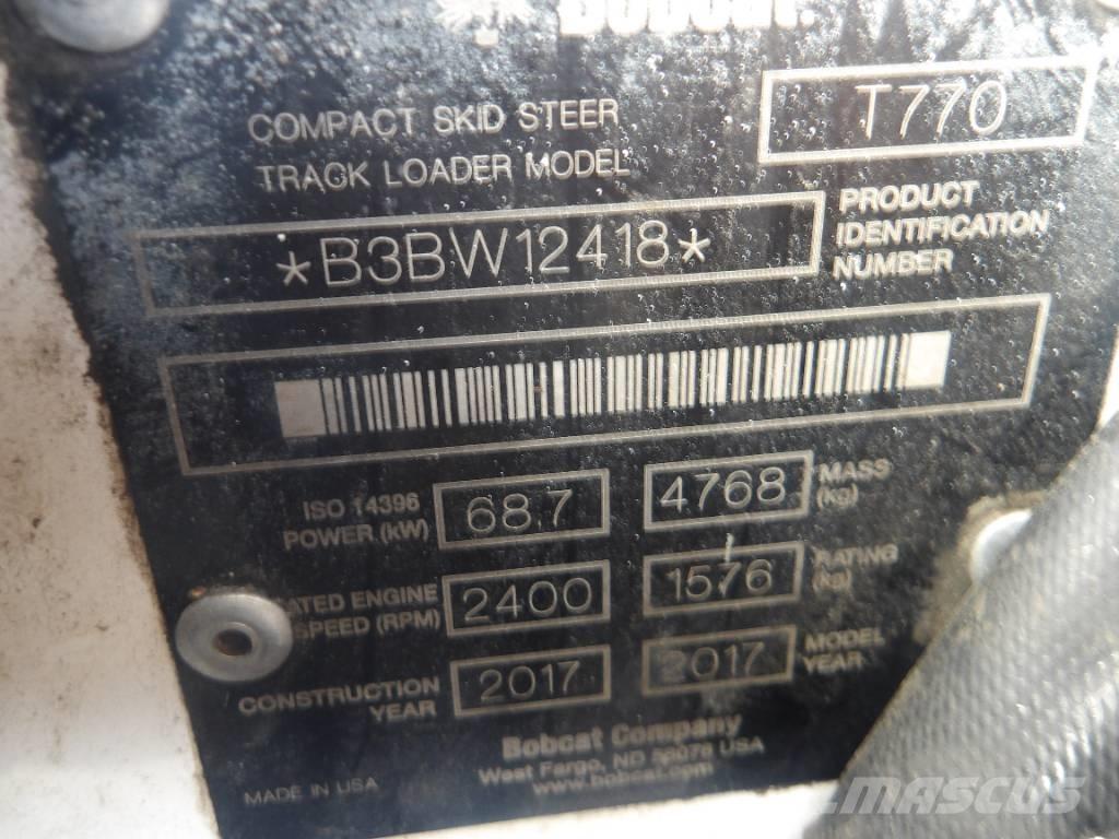 Bobcat T 770 Larvebåndslæssere