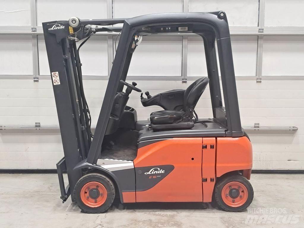 Linde E16P-02 El gaffeltrucks