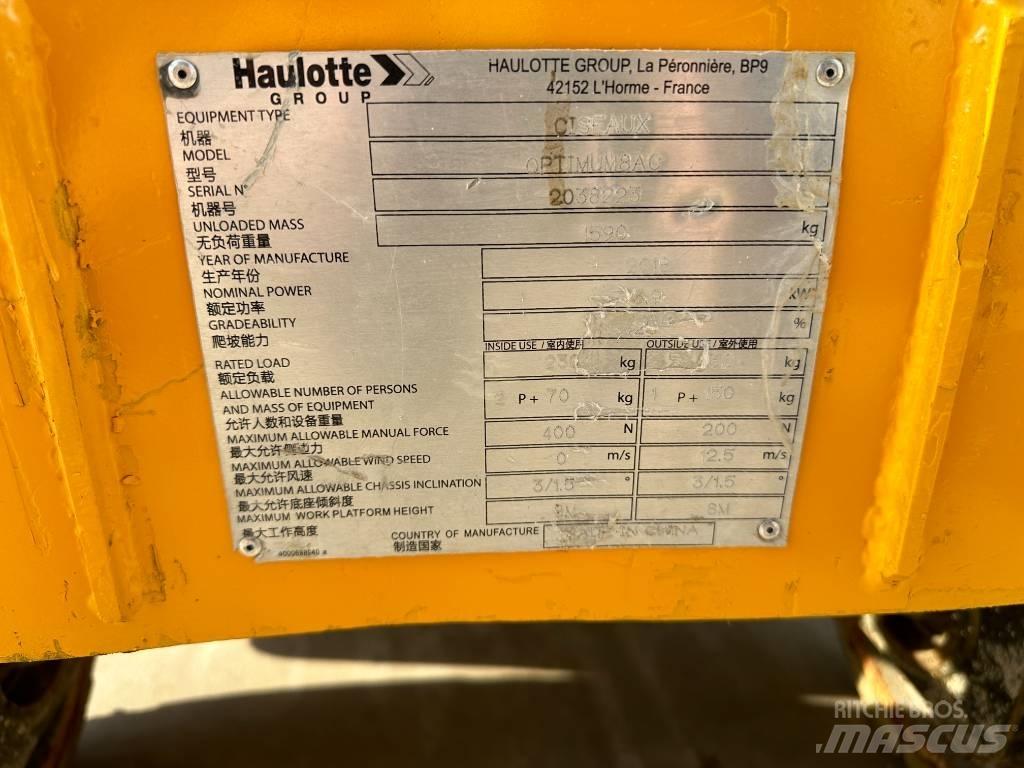 Haulotte OPTIMUM 8 Saxlifte