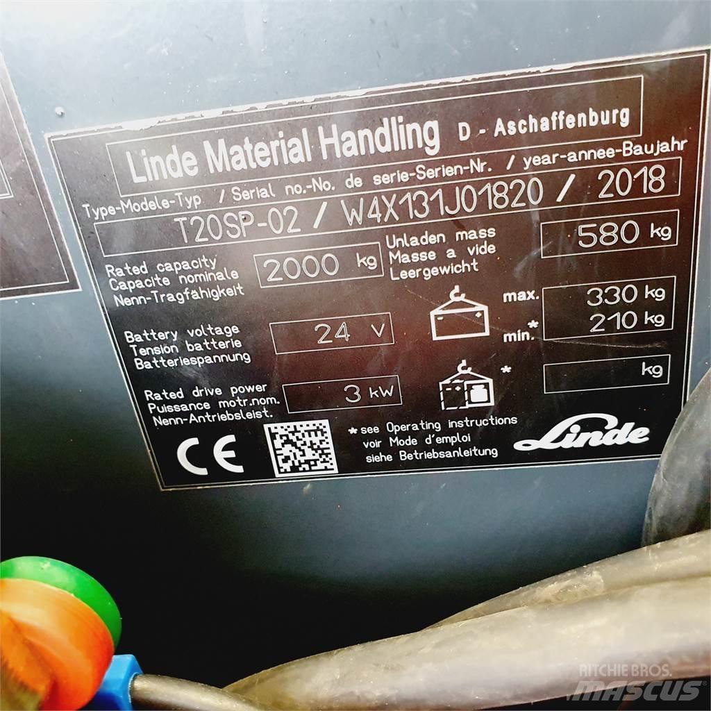 Linde T20SP kurz El-palleløftere
