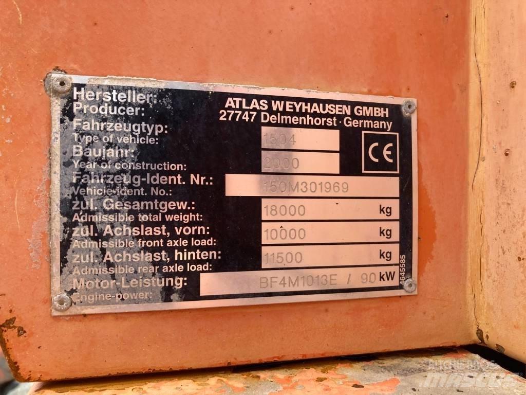 Atlas 1504 Gravemaskiner på hjul