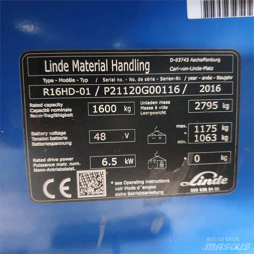 Linde R16HD Reachtruck