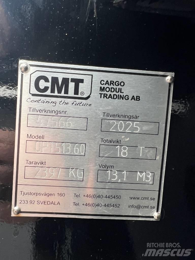 CMT Schaktflak 13m3 Demonterbare/wirehejs