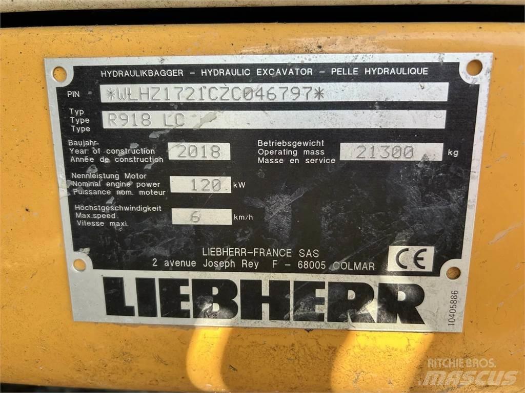 Liebherr R918 LC Gravemaskiner på larvebånd