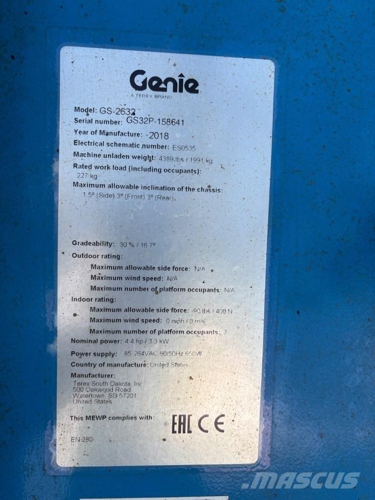 Genie GS 2632 Saxlifte