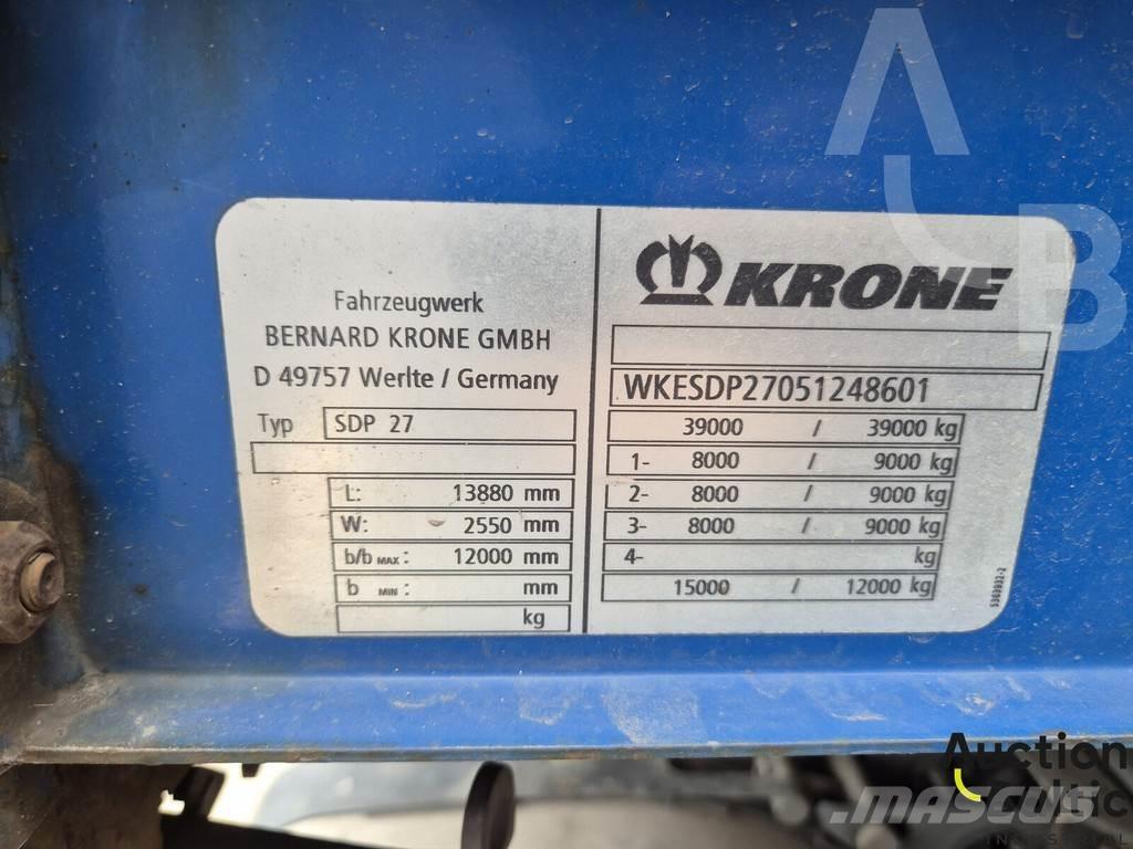 Krone SDP 27 Semi-trailer med Gardinsider