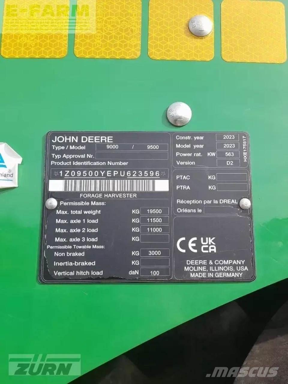 John Deere 9500 Finsnittere