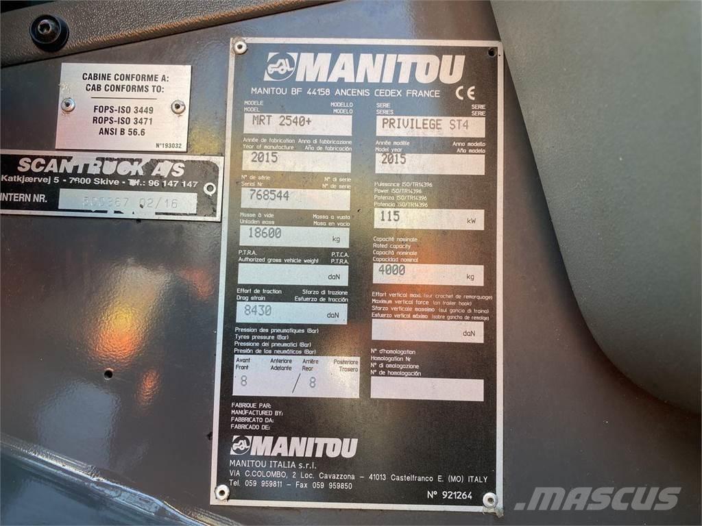 Manitou MRT2540MS Teleskoplæssere