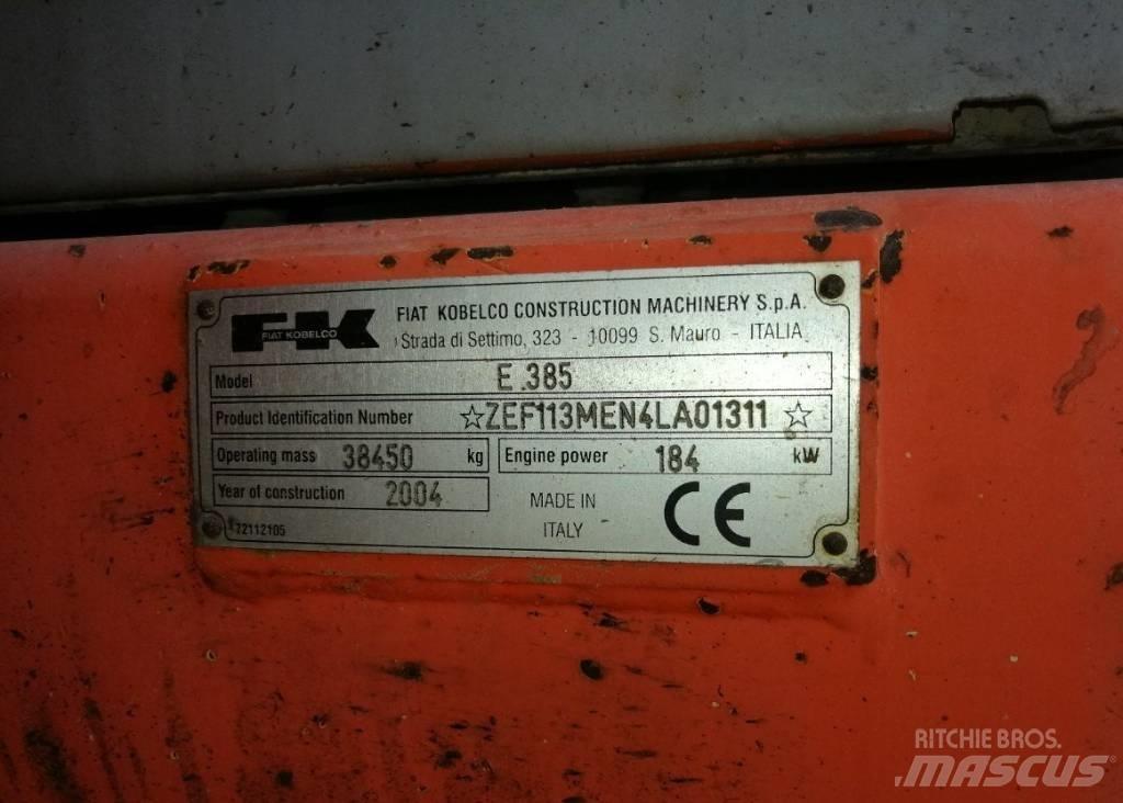 Fiat-Kobelco E385 Gravemaskiner på larvebånd