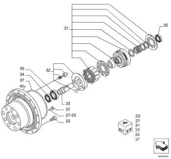 Kobelco - ax - 71470981 Gear