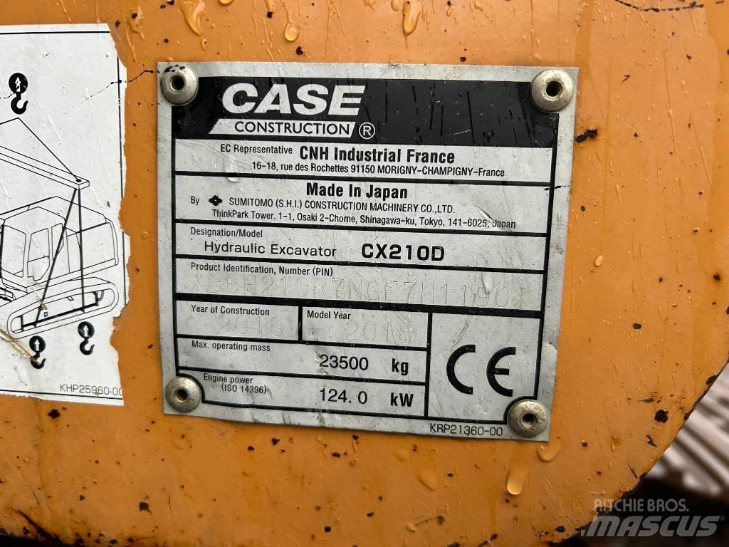 CASE CX 210 D Gravemaskiner på larvebånd