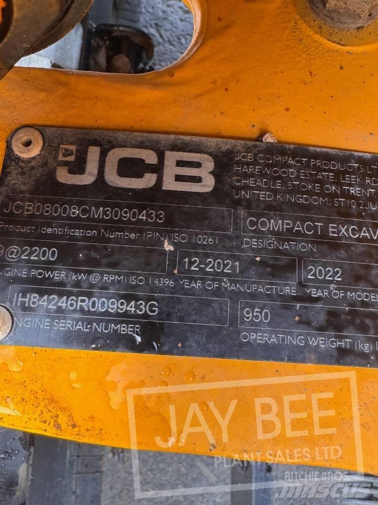 JCB 8008 Minigravemaskiner