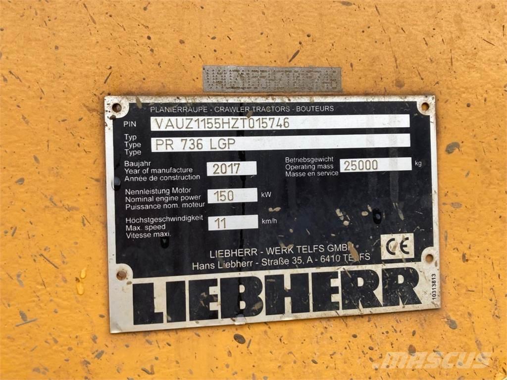 Liebherr PR736 LGP Bulldozer på larvebånd