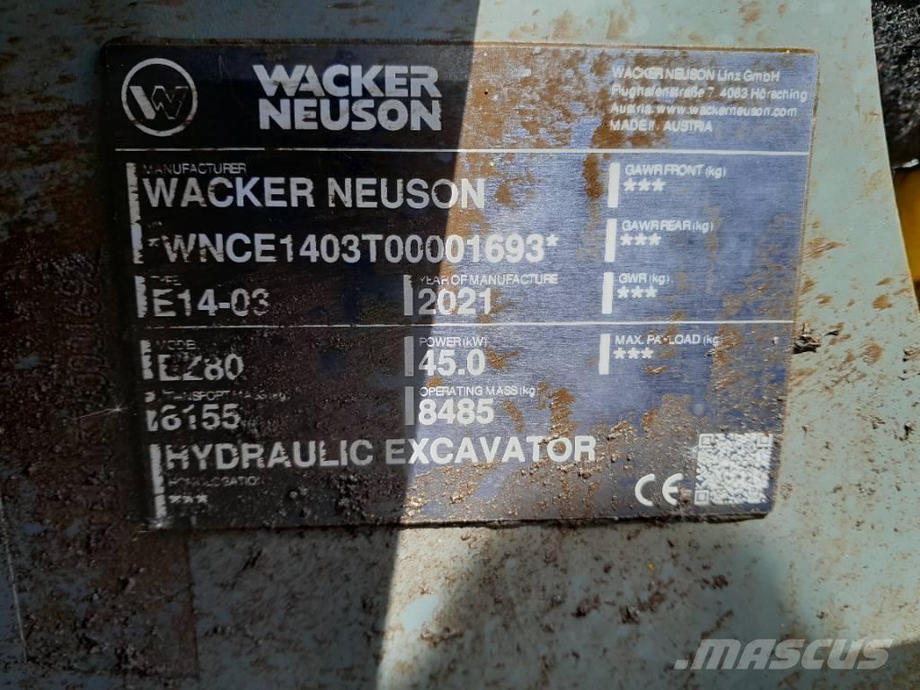 Wacker Neuson EZ 80 Gravemaskiner på larvebånd