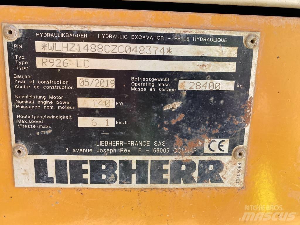 Liebherr R 926 Gravemaskiner på larvebånd