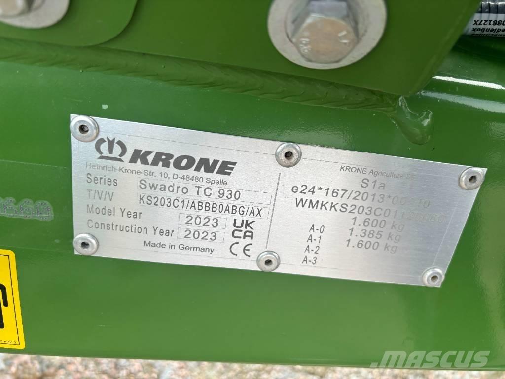 Krone Swadro TC 930 Hømaskiner