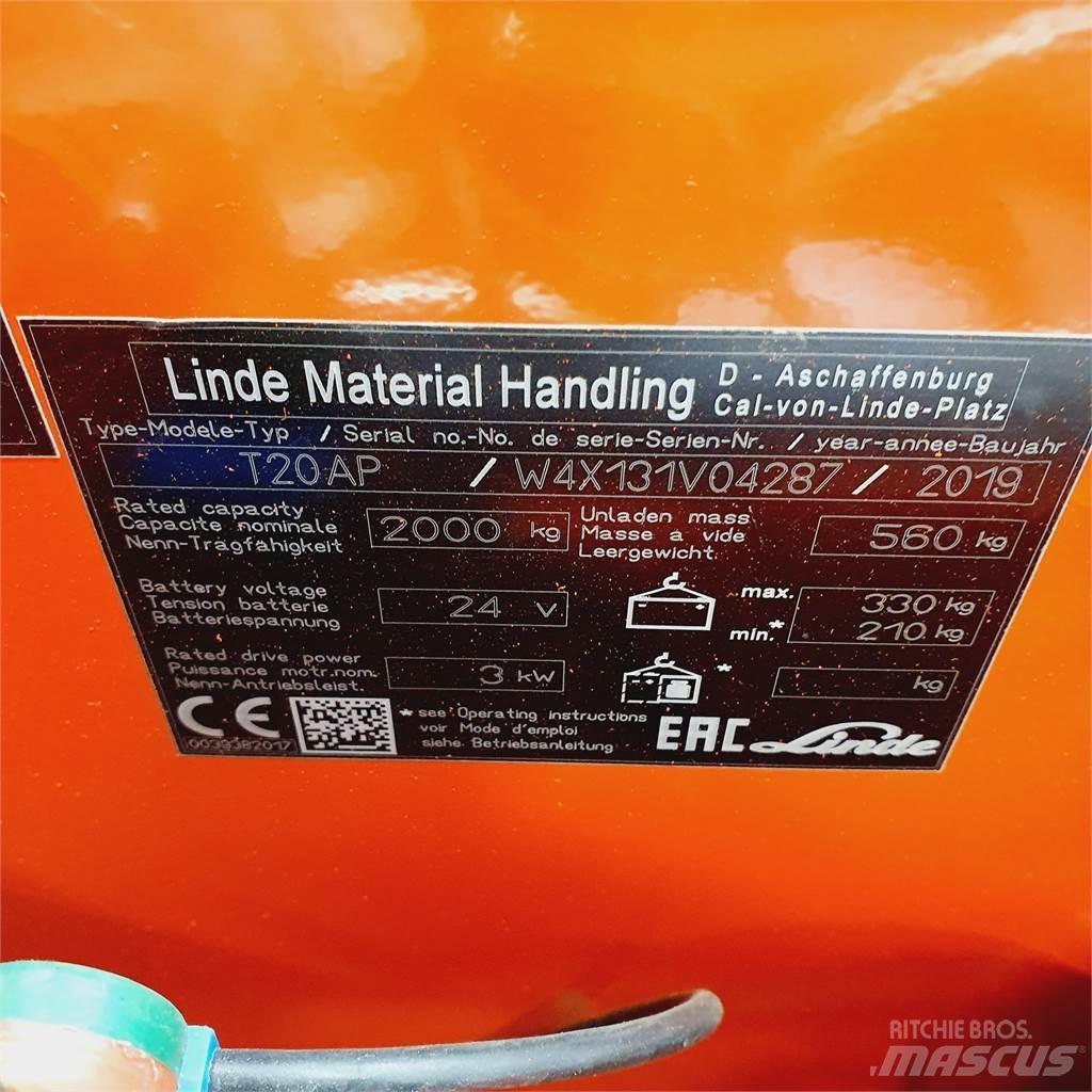 Linde T20AP kurz El-palleløftere