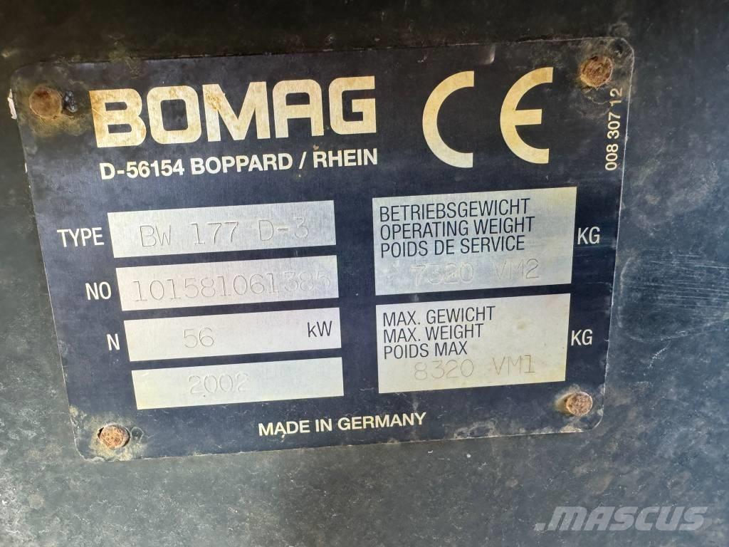 Bomag D177D-3 Enkelt tromle