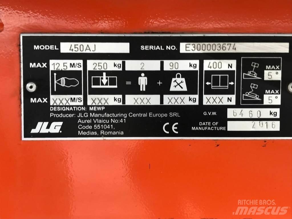 JLG 450 AJ Bomlifte med knækarm