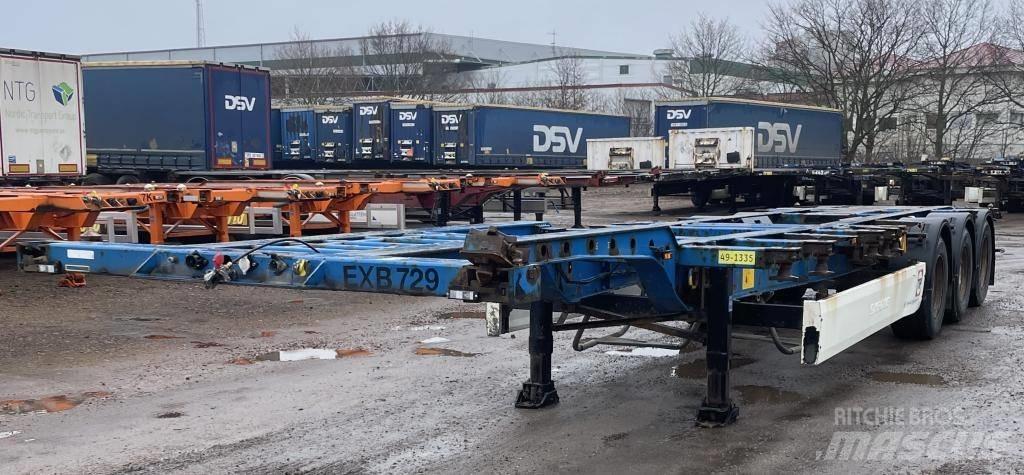 Krone Krone SDC27 Semi-trailer med containerramme