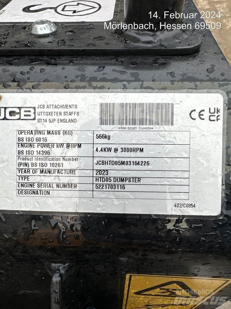 JCB HTD5 mit Tritt Dumpere