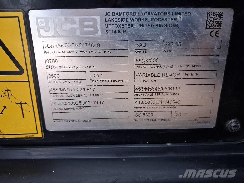 JCB 535-95 JOYSTICK Teleskoplæssere