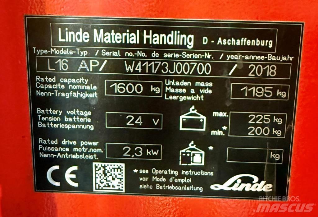 Linde L16APi/1173 Selvkørende stablere