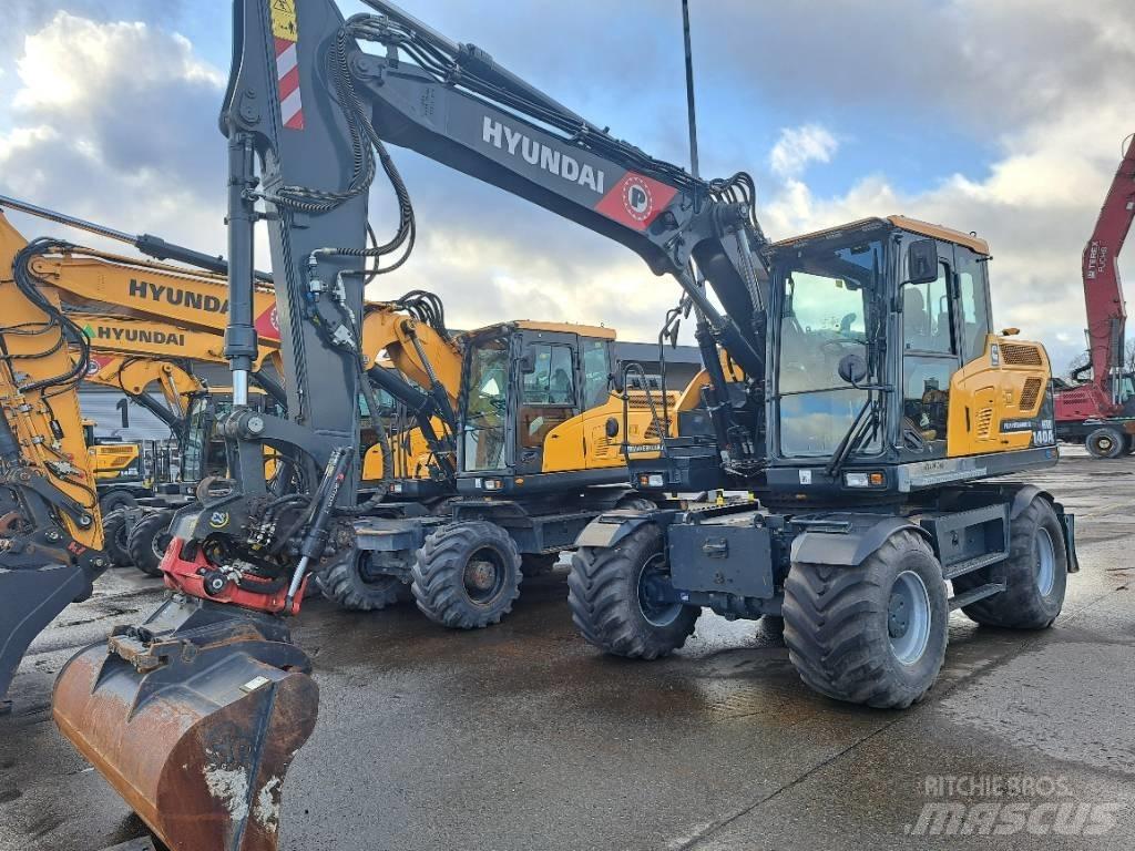 Hyundai HW140A Gravemaskiner på hjul