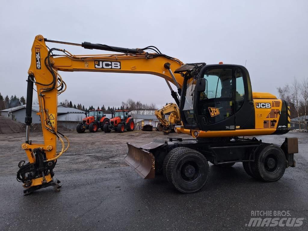 JCB JS 145 W Gravemaskiner på hjul