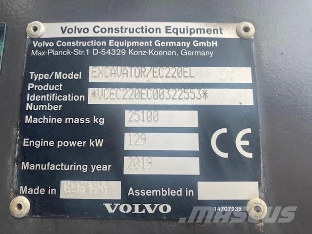Volvo EC220EL Gravemaskiner på larvebånd