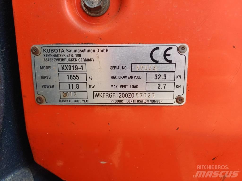 Kubota KX 019-4 Minigravemaskiner
