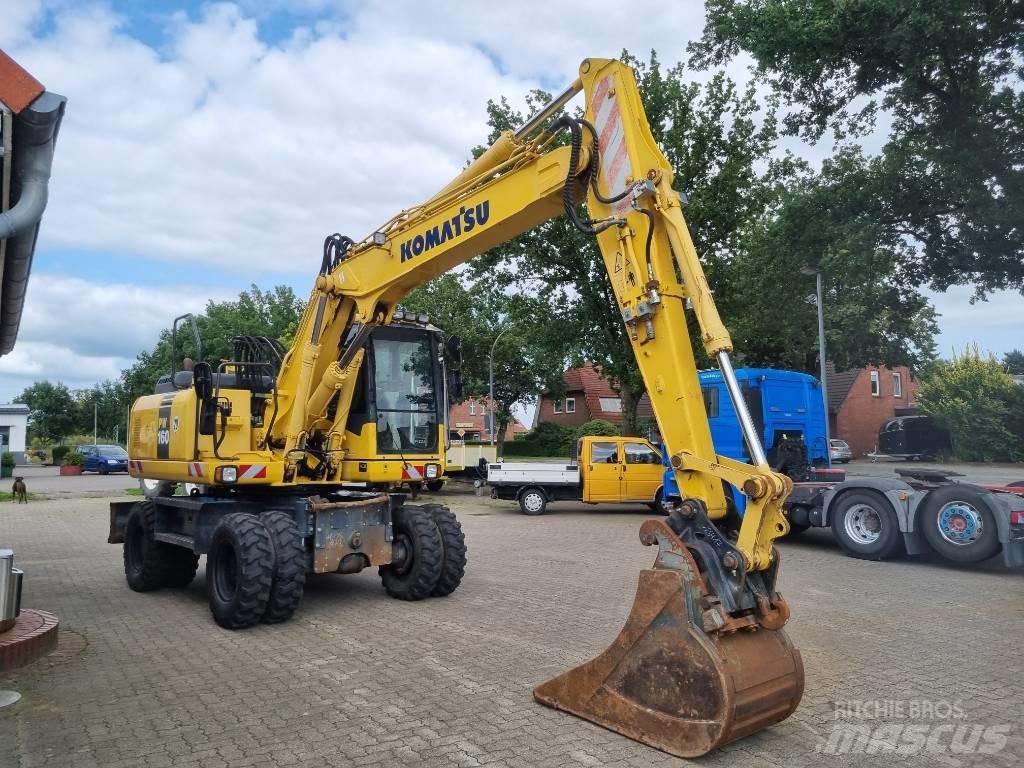 Komatsu PW 160-7E0 Gravemaskiner på hjul