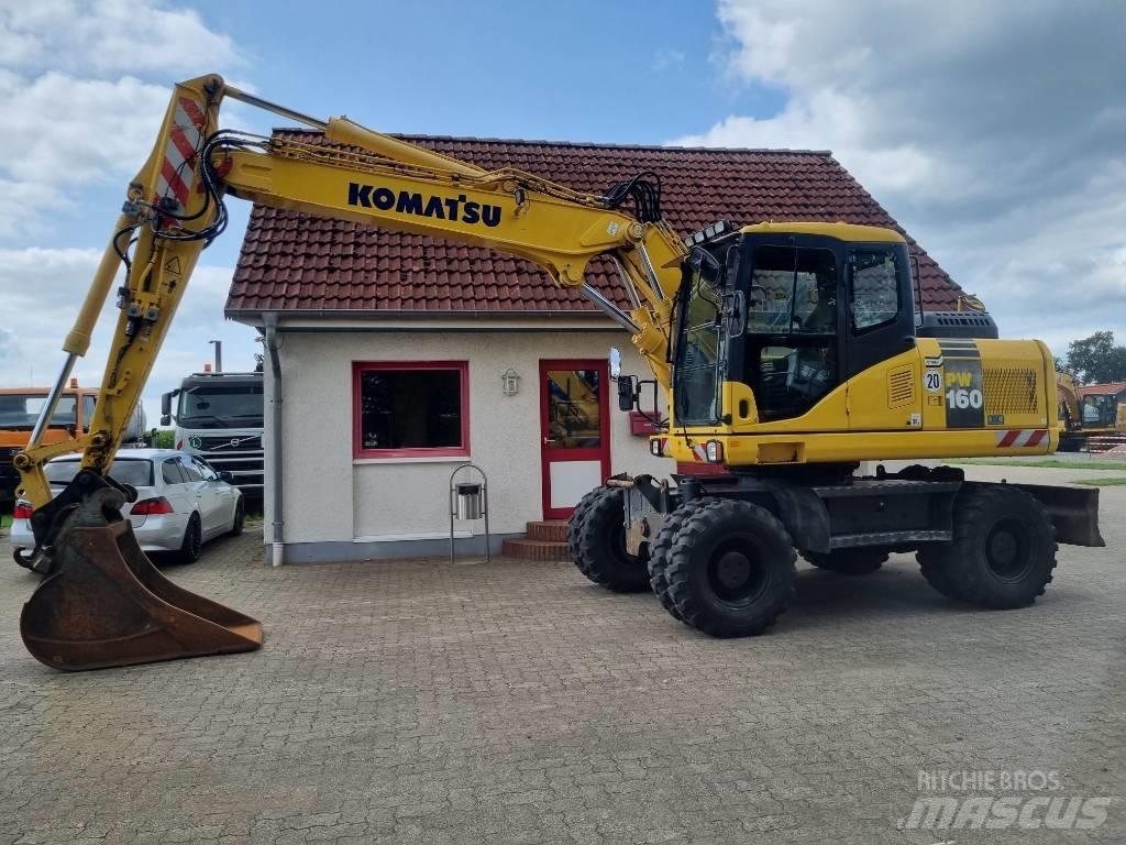 Komatsu PW 160-7E0 Gravemaskiner på hjul