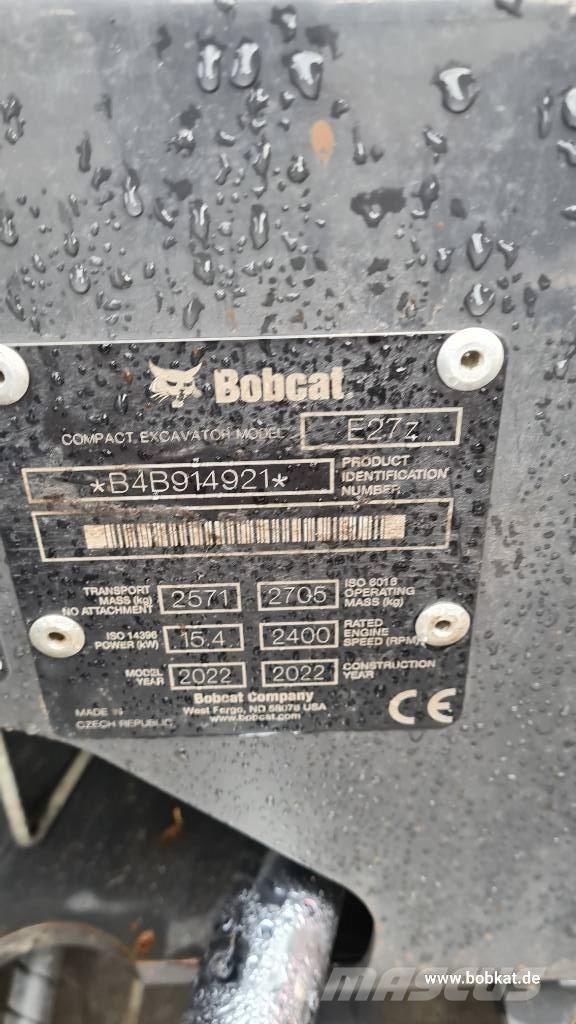 Bobcat E 27z Minigravemaskiner