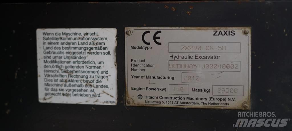 Hitachi ZX 290 Gravemaskiner på larvebånd