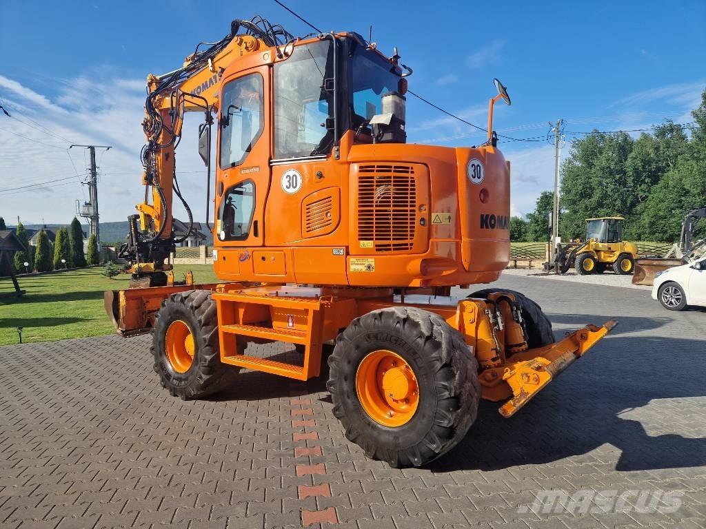 Komatsu PW110 Gravemaskiner på hjul