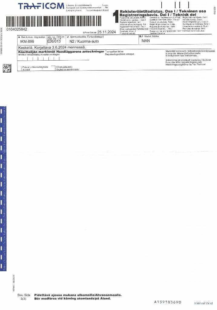 MAN TGL 12.220 Fast kasse