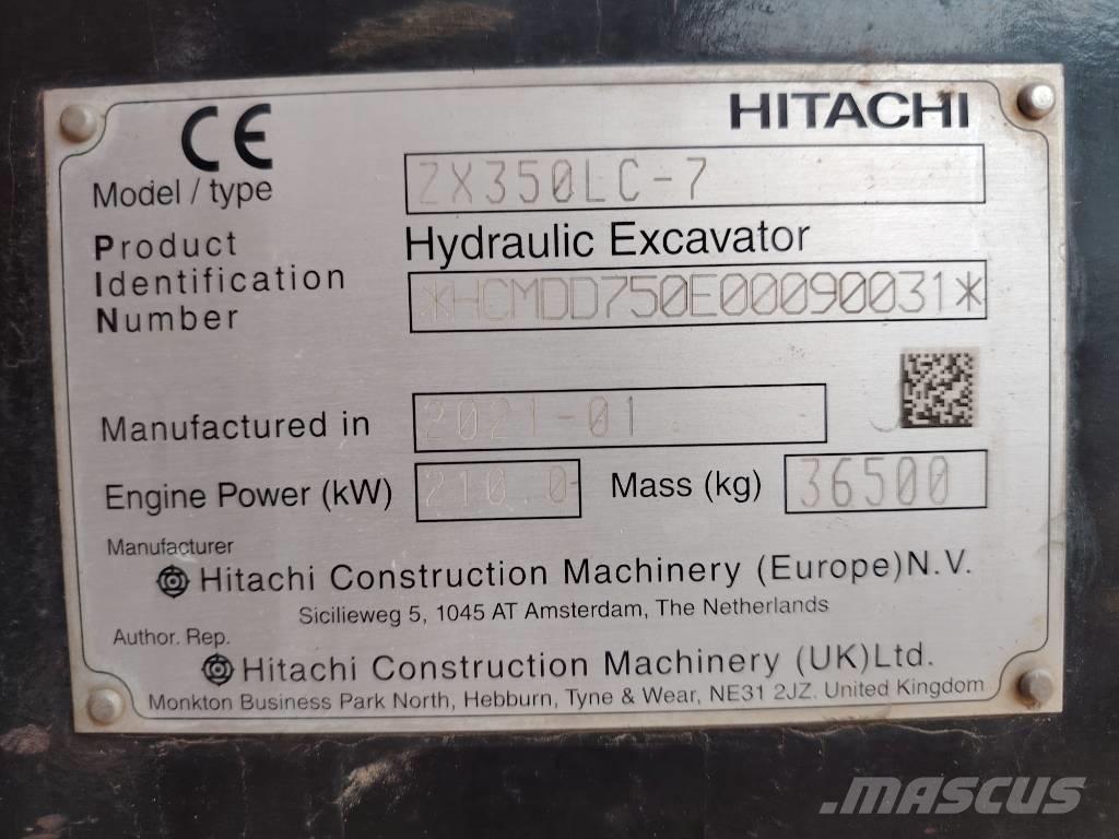 Hitachi 350LC Gravemaskiner på larvebånd
