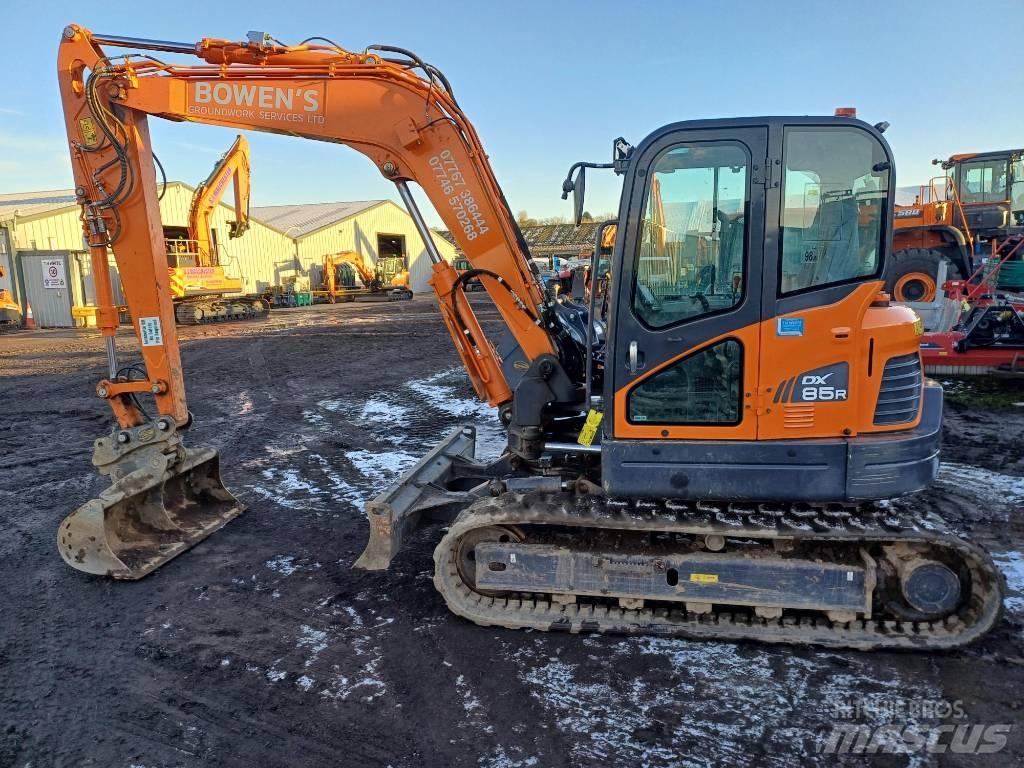 Doosan DX 85 R-3 Midi-gravemaskiner 7t - 12t