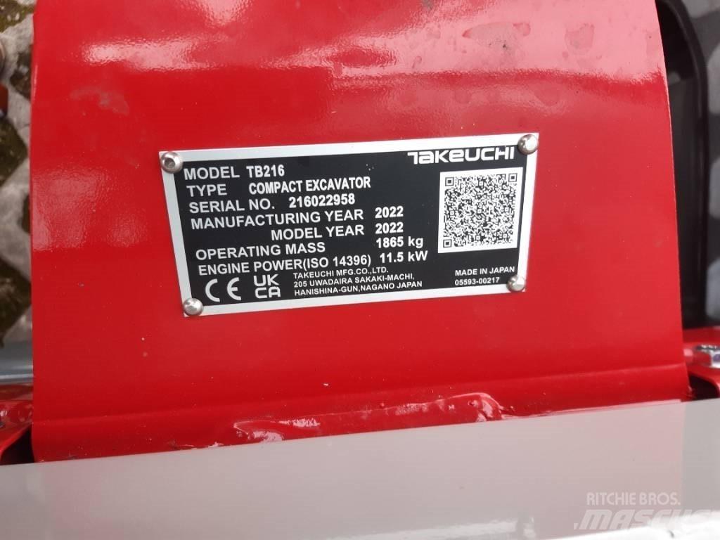 Takeuchi TB216 V2 Minigravemaskiner