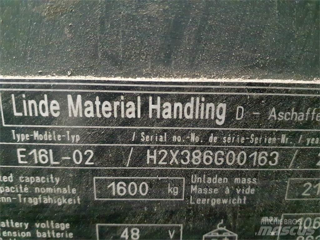 Linde E16L El gaffeltrucks