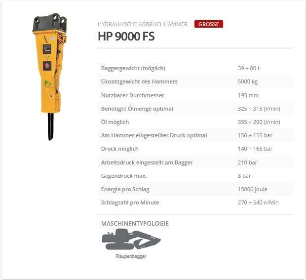 Indeco HP 9000 FS Hydraulik / Trykluft hammere